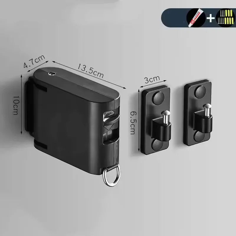 Retractable Clothesline with Durable Hooks