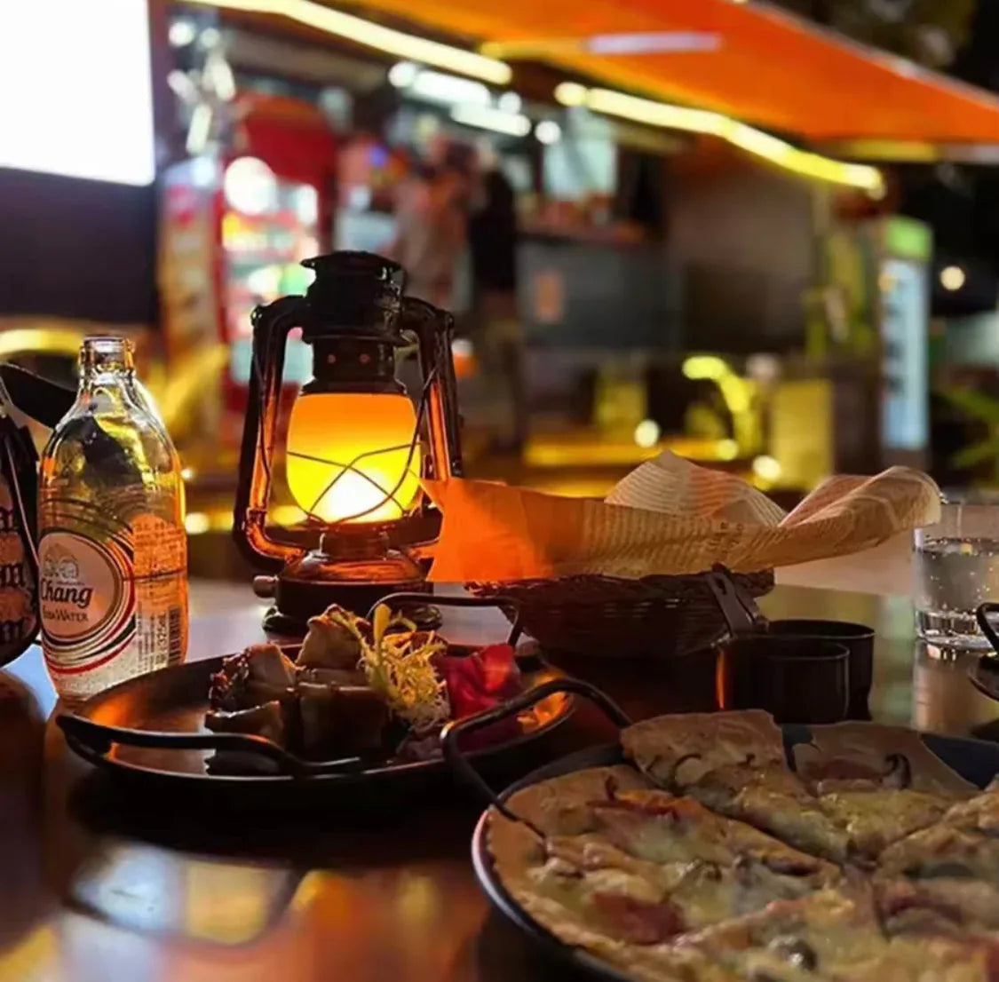 Retro Portable Lantern Rechargeable with Touch Switch