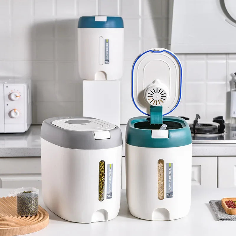 Rice Storage Container with Airtight Lid