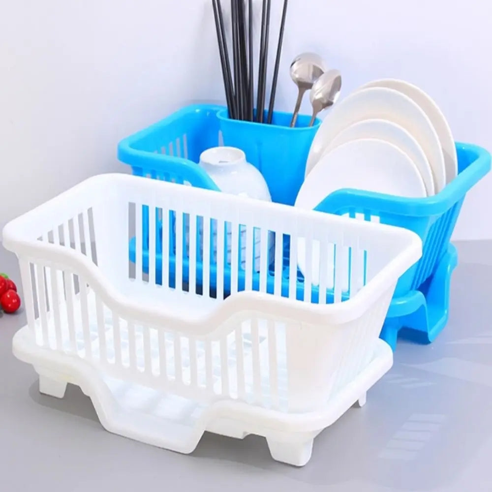 Dish Drying Rack – Integrated Drainage Kitchen Organizer