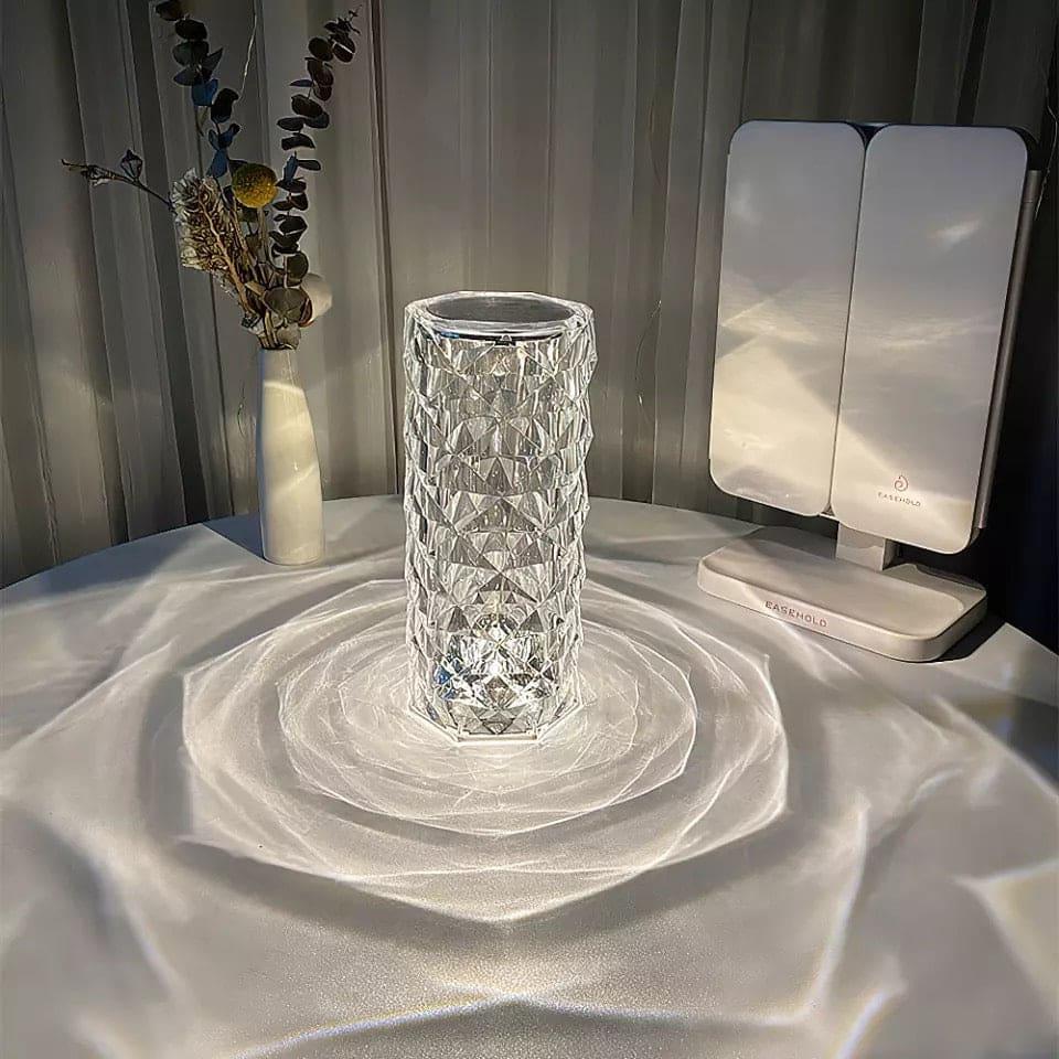 Rose Crystal Rechargeable Lamp - Elegant Glow