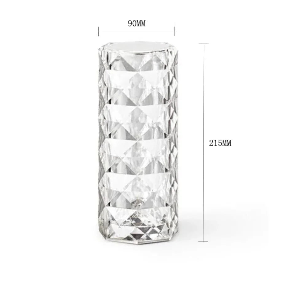Rose Crystal Rechargeable Lamp - Elegant Glow