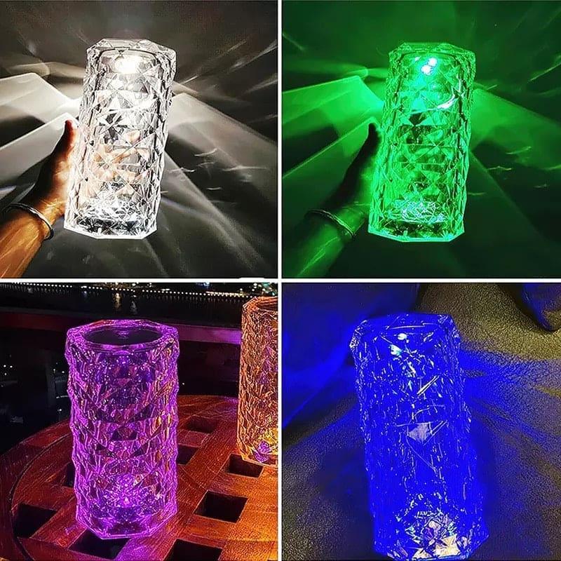 Rose Crystal Rechargeable Lamp - Elegant Glow