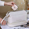 PU Leather Makeup Storage Case with Handle