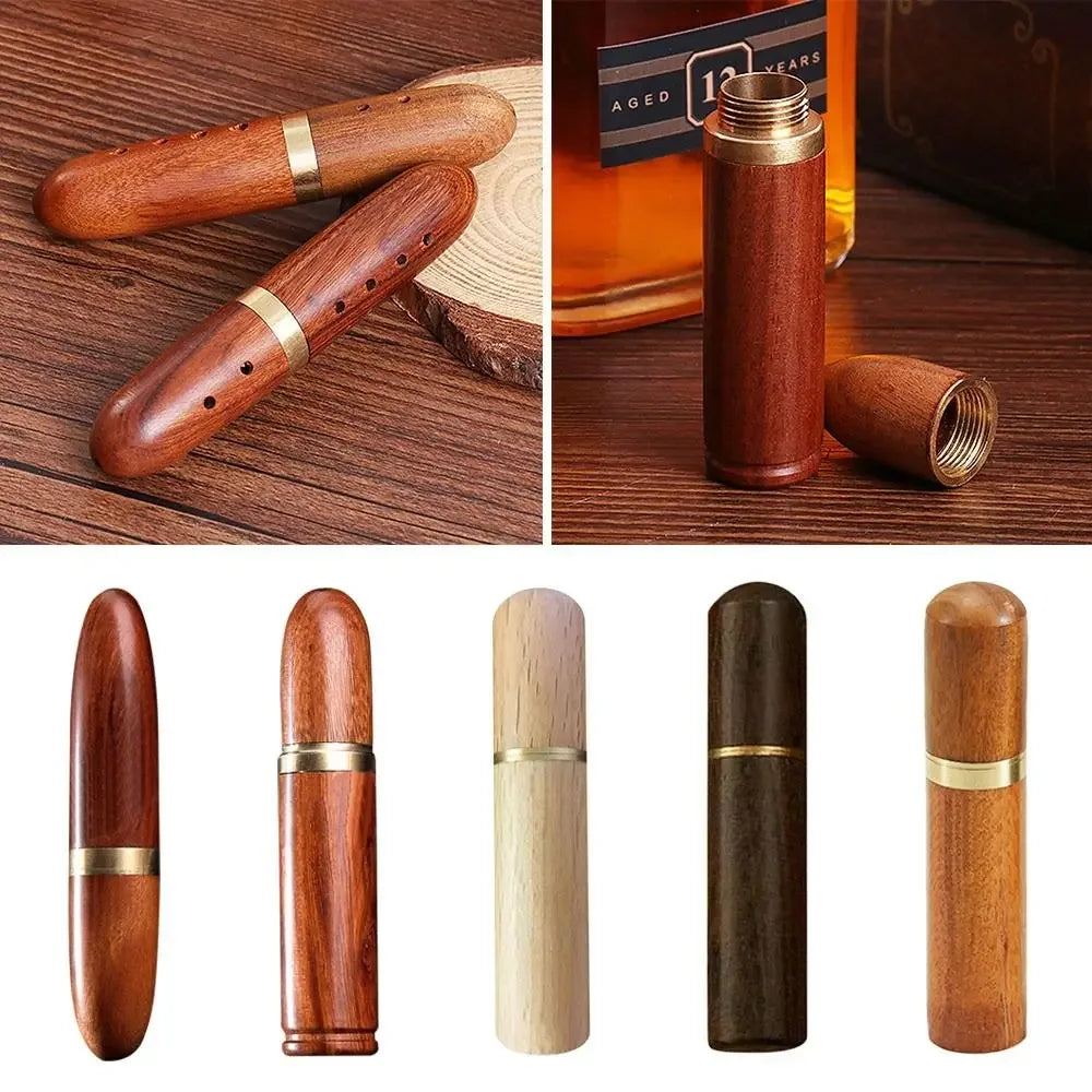 Sandalwood Needle Organizer - Durable Wood Case