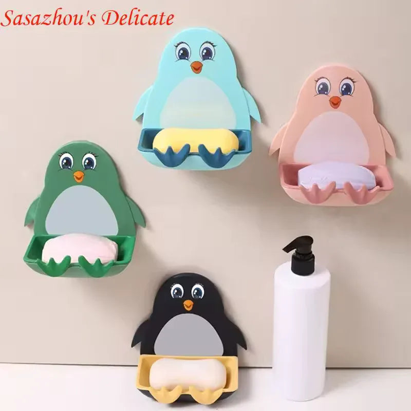 Penguin Soap Holder Wall Mount - Cute & Durable