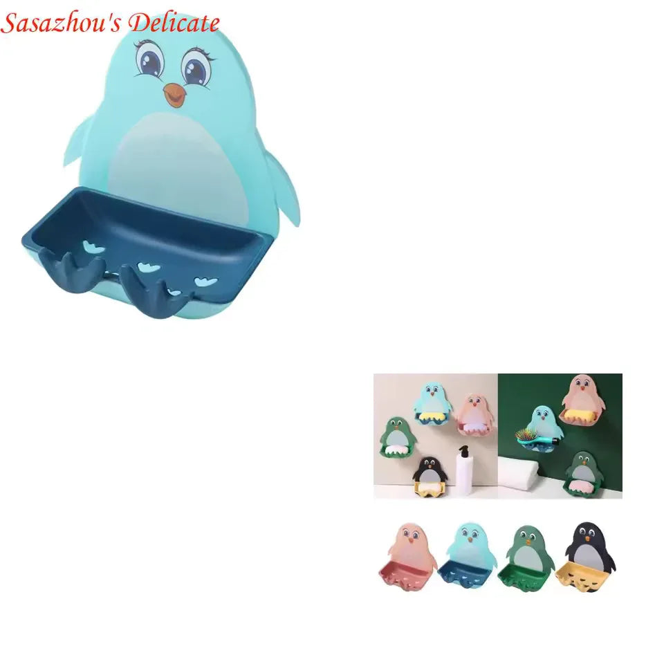 Penguin Soap Holder Wall Mount - Cute & Durable