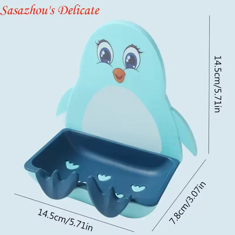 Penguin Soap Holder Wall Mount - Cute & Durable