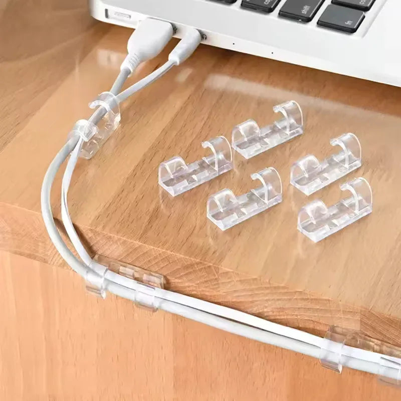 Pack of 4 Self Adhesive Wire Holder Cable Clips