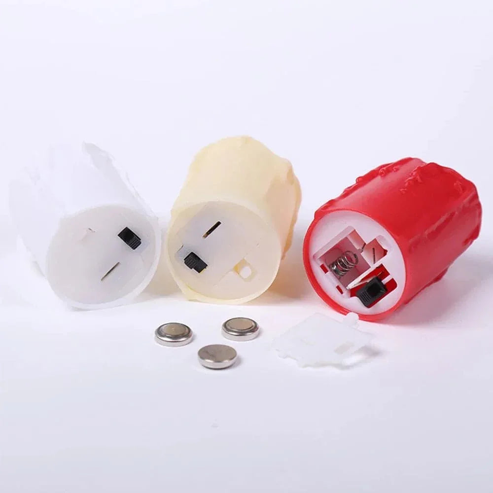 Set of 2 Flameless Tea Lights with Realistic Glow