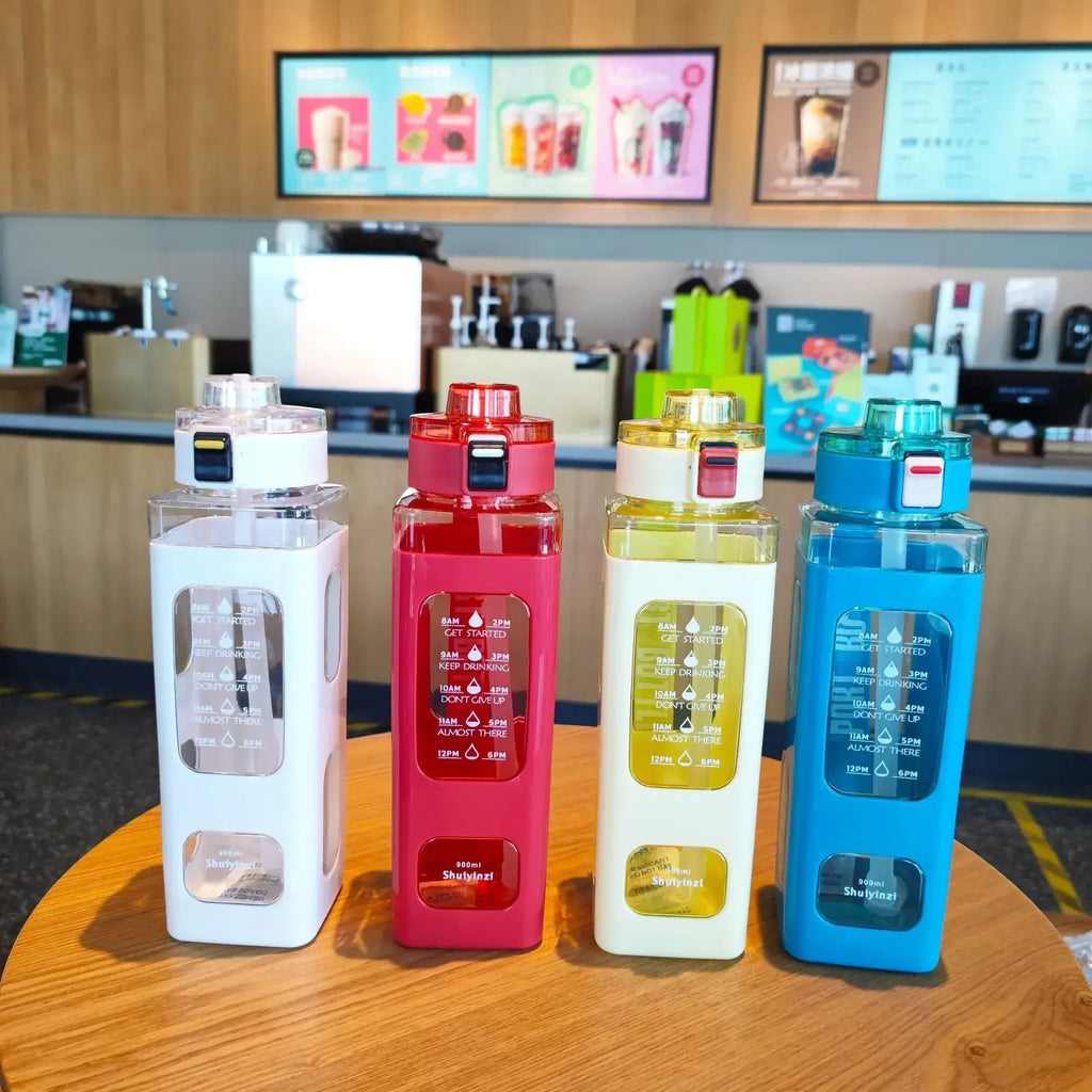 900ml Leak Proof Water Bottle with Timer