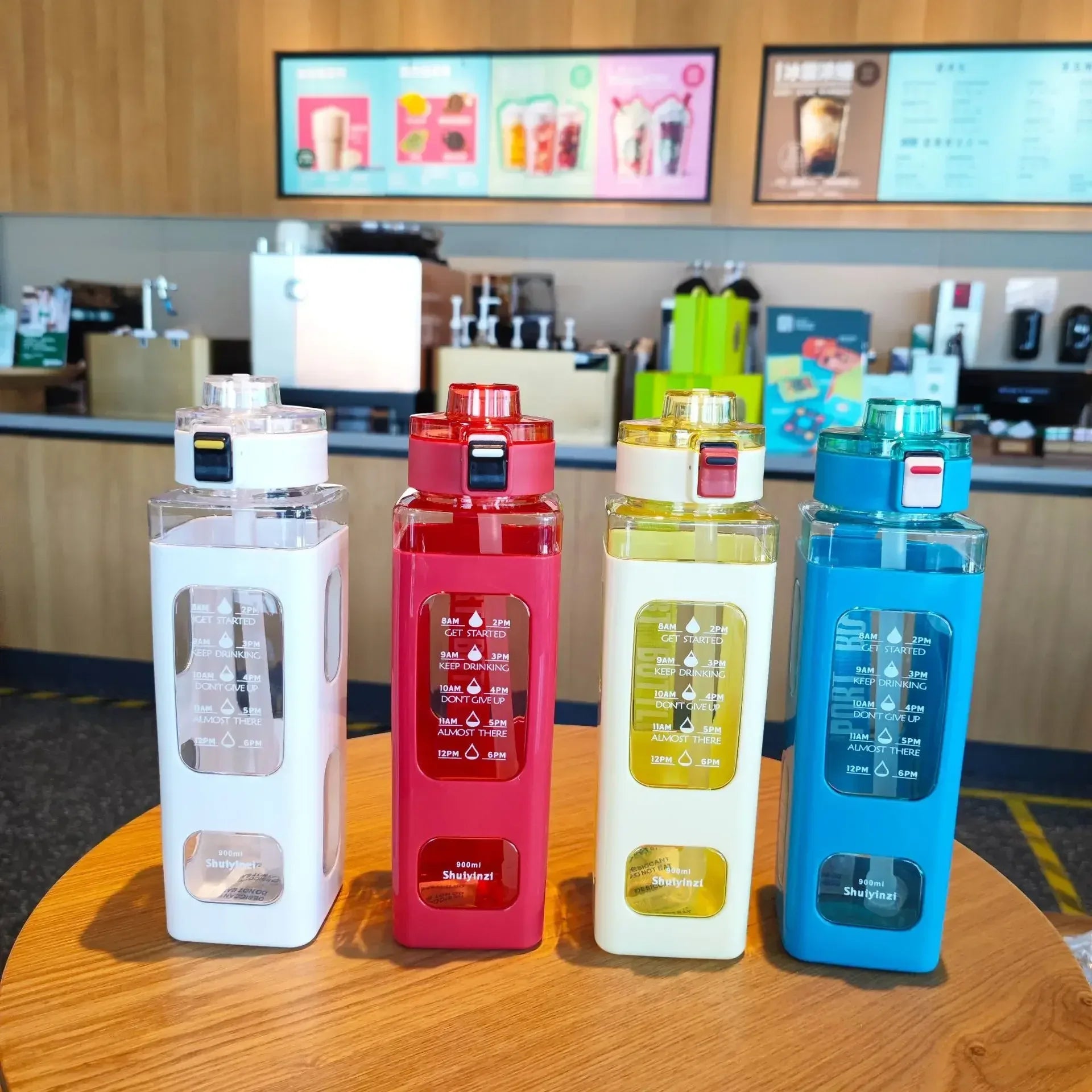 900ml Leak Proof Water Bottle with Timer