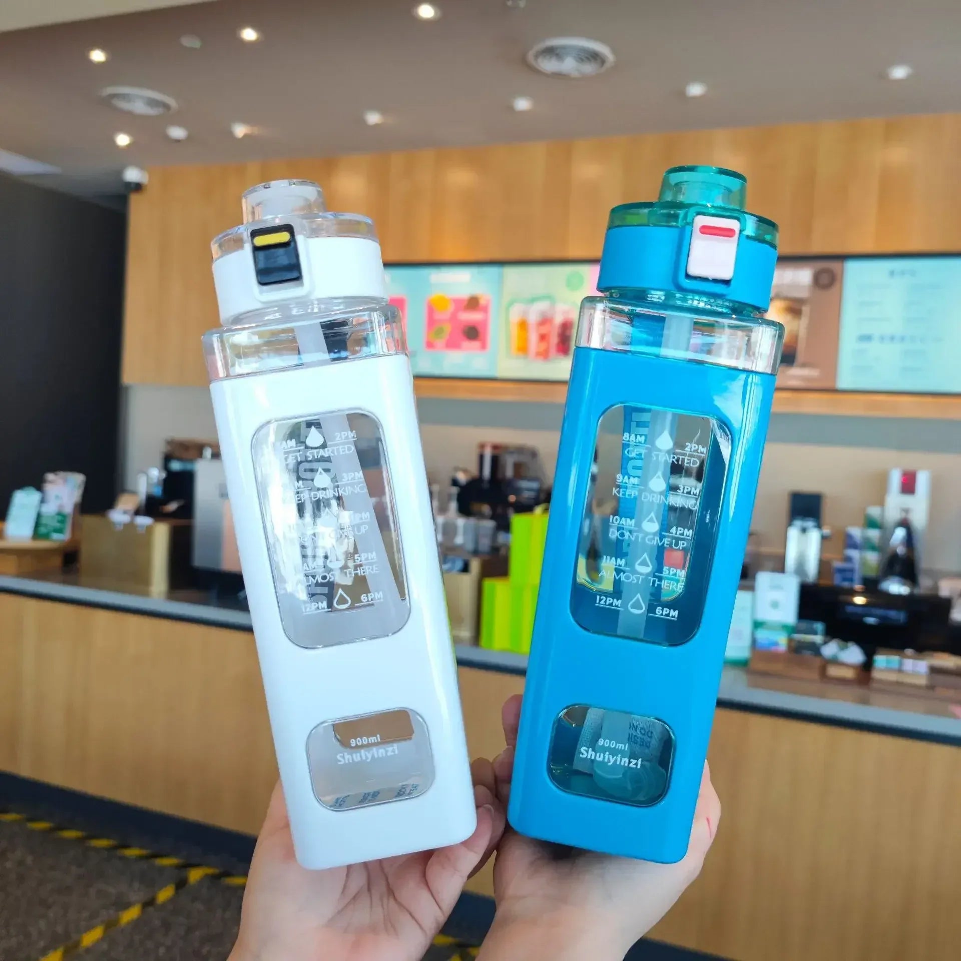 900ml Leak Proof Water Bottle with Timer