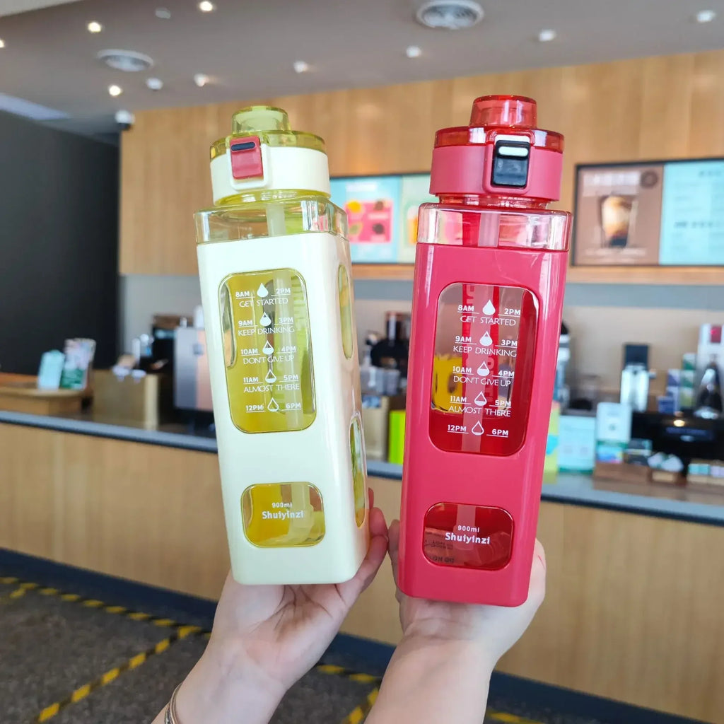 900ml Leak Proof Water Bottle with Timer
