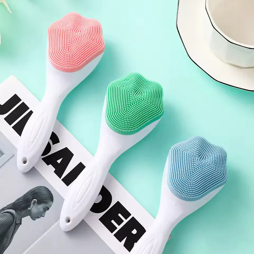 Silicone Face Cleaning Brush with Soft Bristles