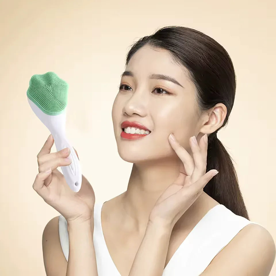 Silicone Face Cleaning Brush with Soft Bristles