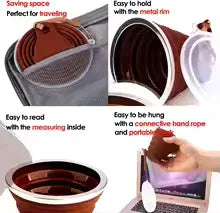Silicone Foldable Cup for Kids - Portable Water Bottle