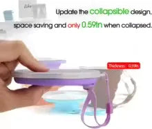 Silicone Foldable Cup for Kids - Portable Water Bottle