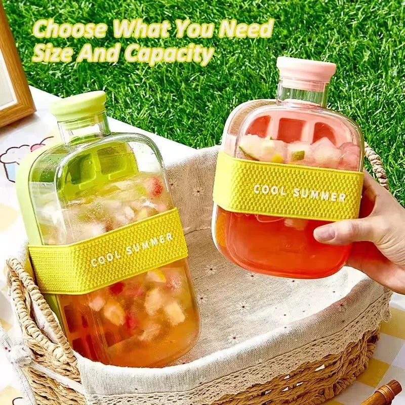 Silicone Ice Cube Tray with Straw - Leakproof