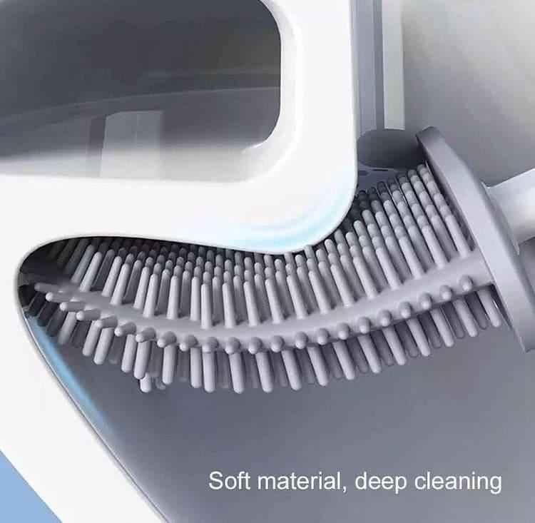 Silicone Toilet Brush Set with Holder