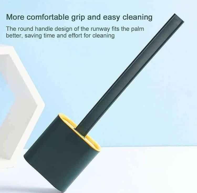 Silicone Toilet Brush Set with Holder