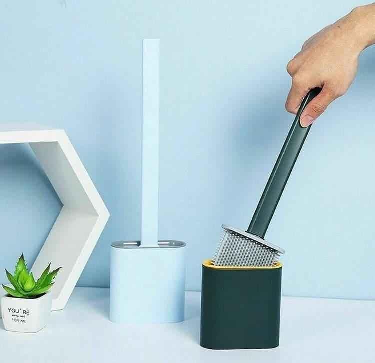 Silicone Toilet Brush Set with Holder