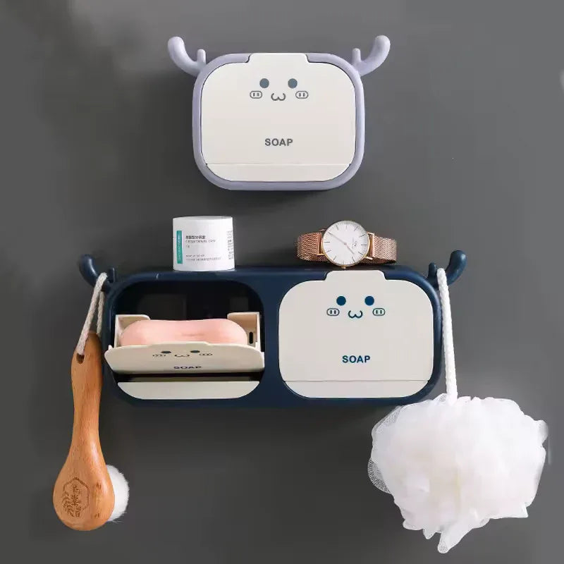 Single Box Wall Mounted Soap Holder Cute Design