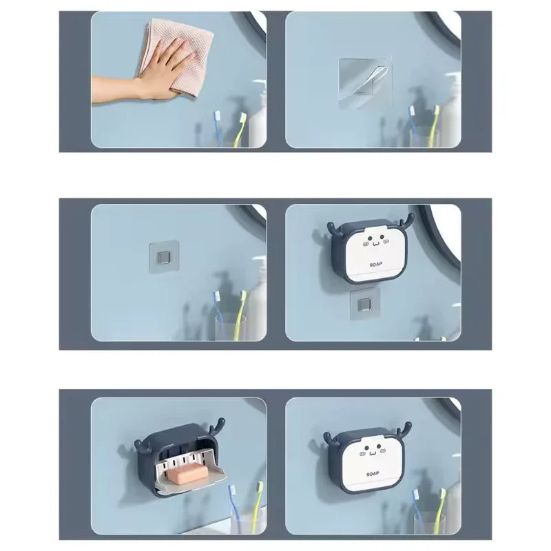 Single Box Wall Mounted Soap Holder Cute Design