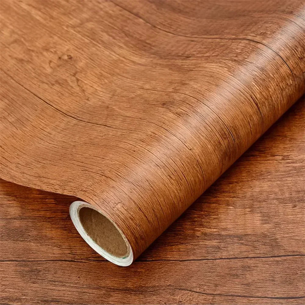 Self Adhesive Furniture Stickers - Wood Grain Wallpaper