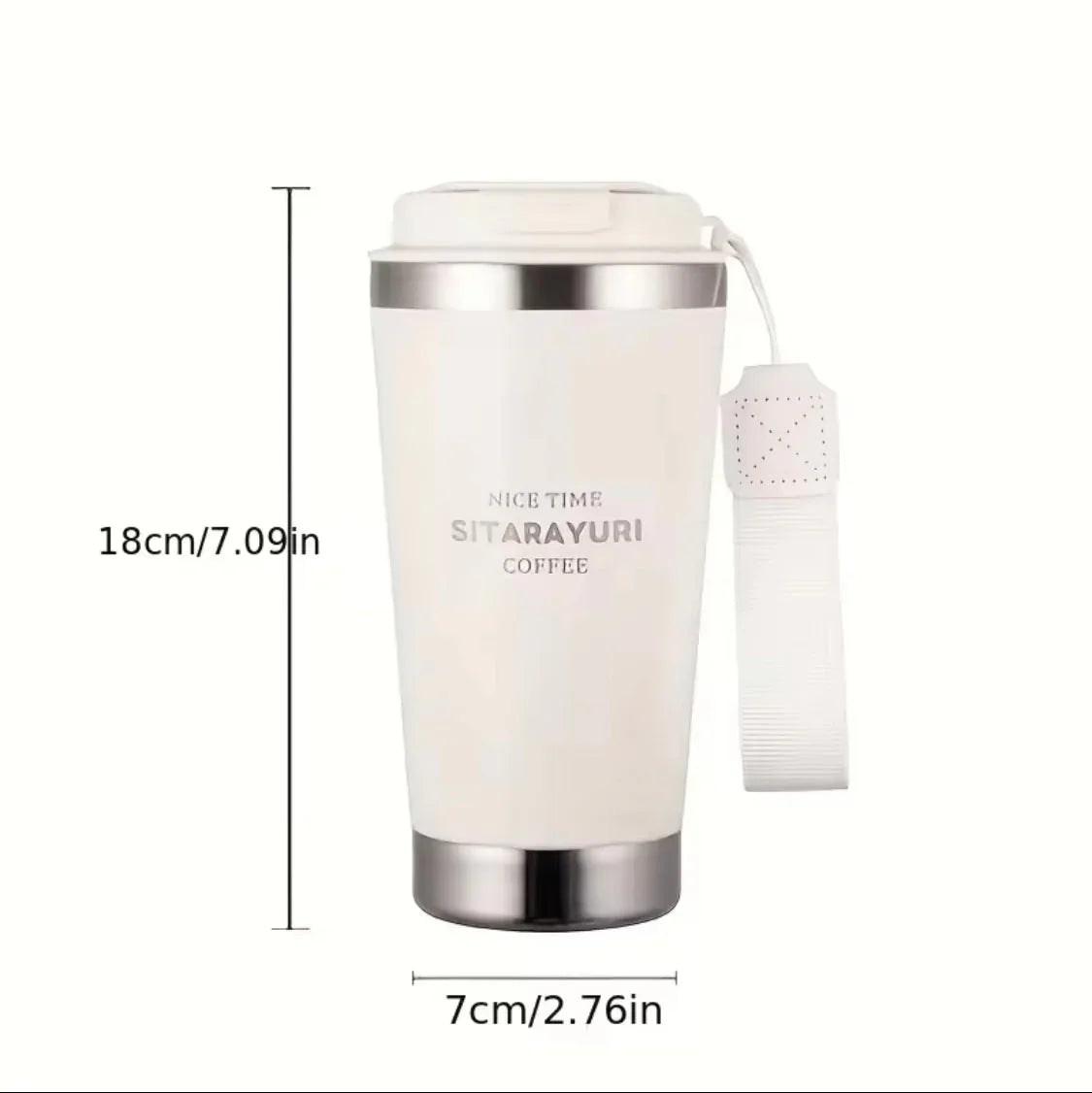 500ml Hot and Cold Water Bottle with Strap