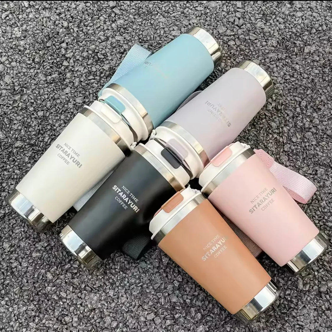 500ml Hot and Cold Water Bottle with Strap