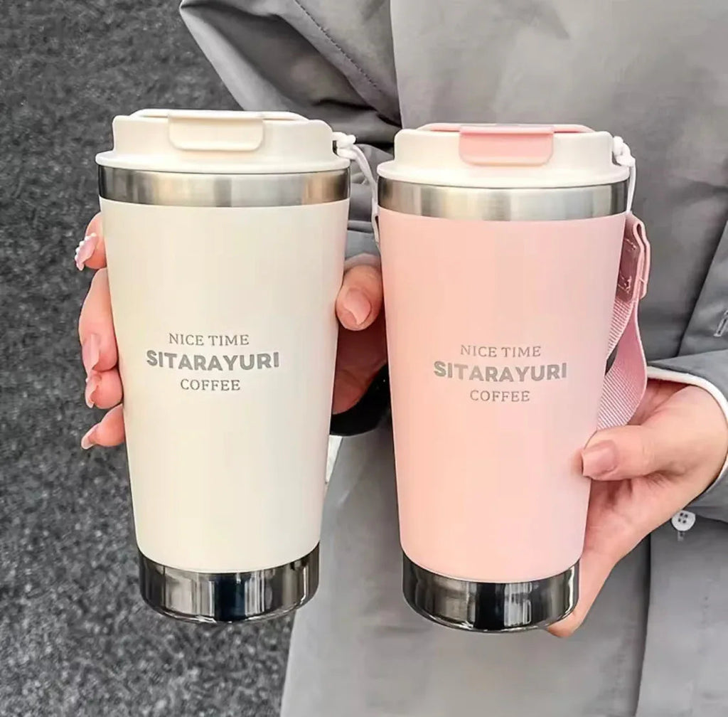500ml Hot and Cold Water Bottle with Strap
