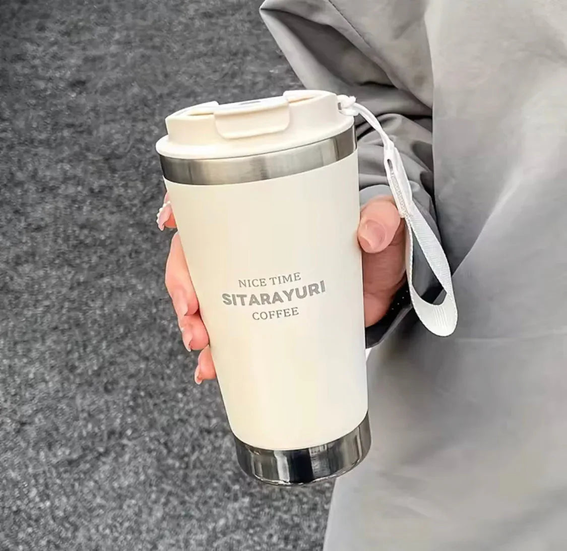 500ml Hot and Cold Water Bottle with Strap