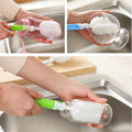 Pack of 3 Soft Sponge Bottle Cleaning Brush for Bottles