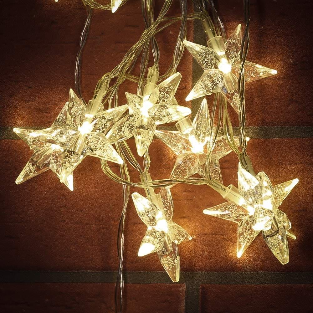 20 LED Star Curtain Lights for Decoration
