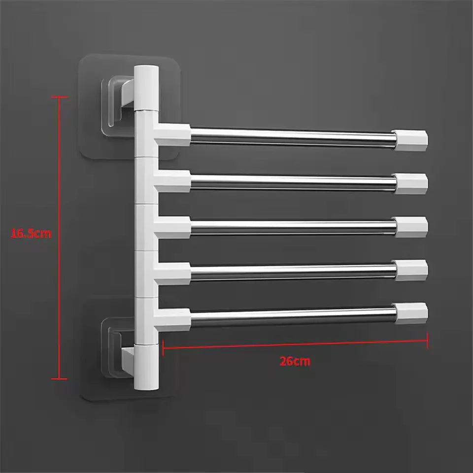 Space Saving Bathroom Towel Organizer Rack