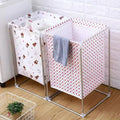 Space Saving Laundry Organizer with Dual Compartments