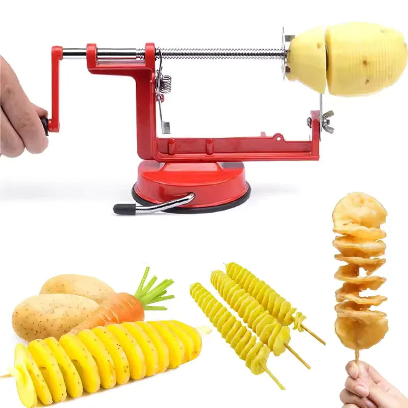 Spiral Vegetable Slicer Manual for Easy Peeling