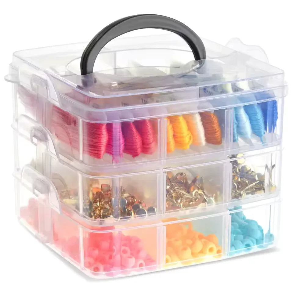 Stackable Craft Storage Box with Handle