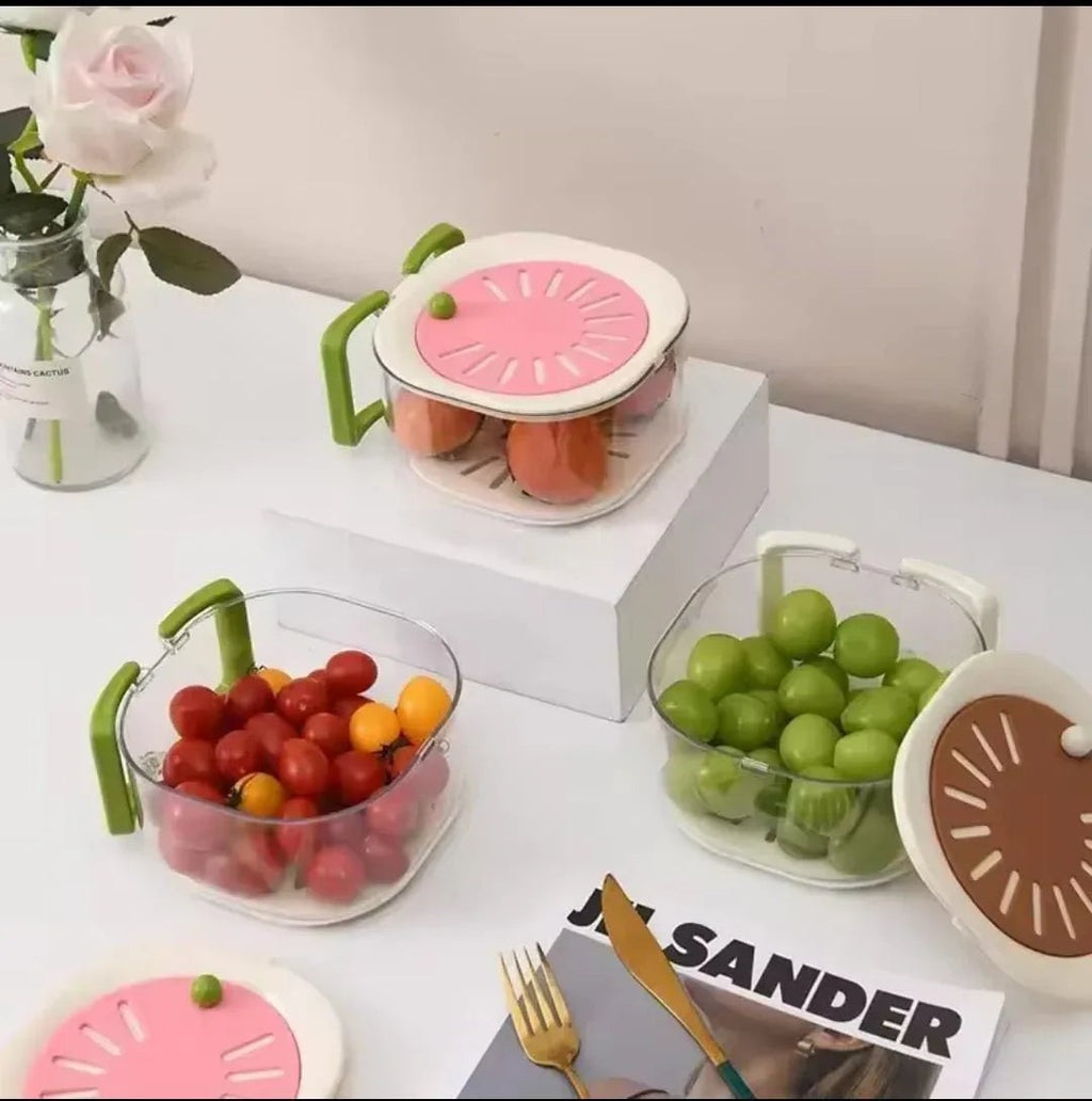 Stackable Kitchen Storage Containers with Lids