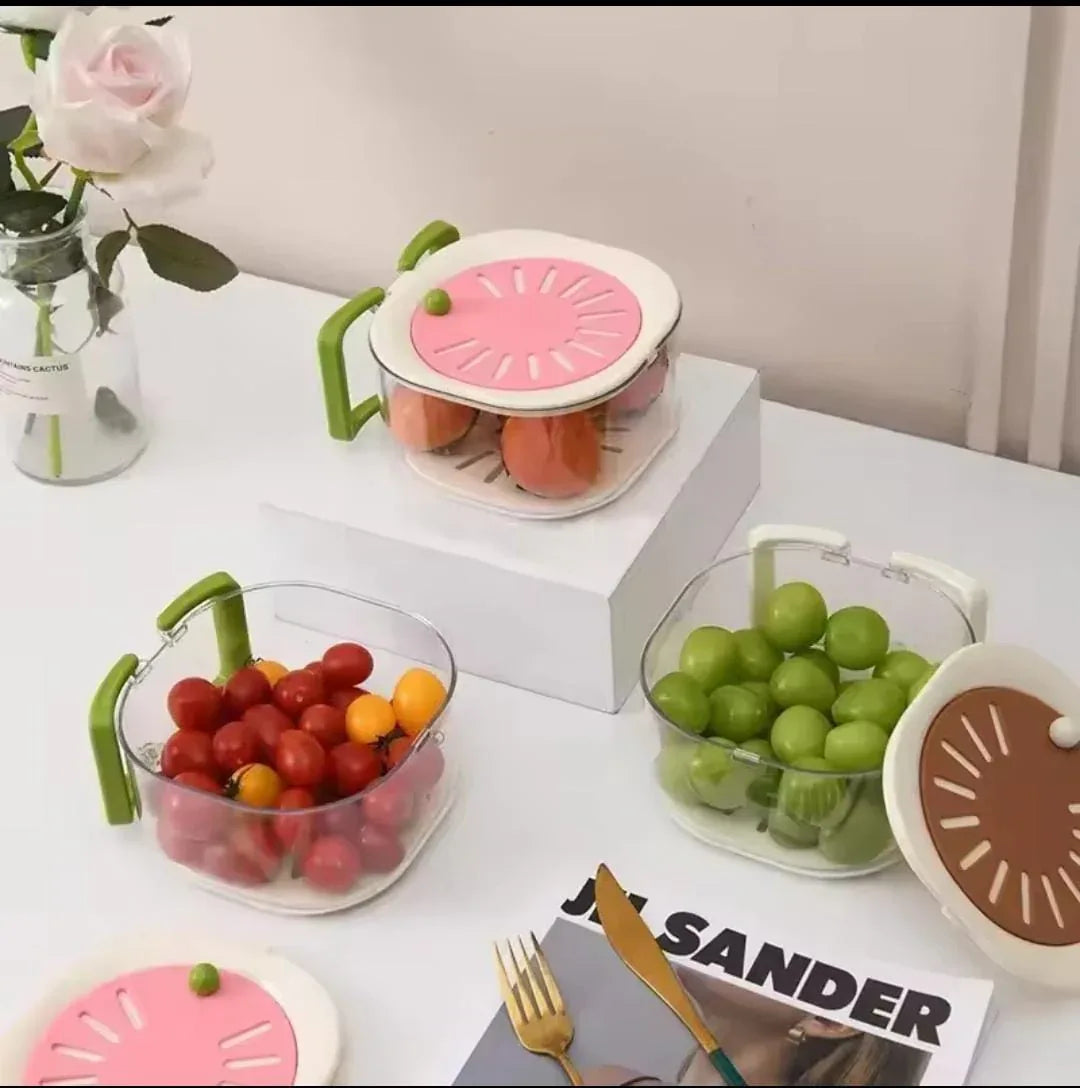 Stackable Kitchen Storage Containers with Lids