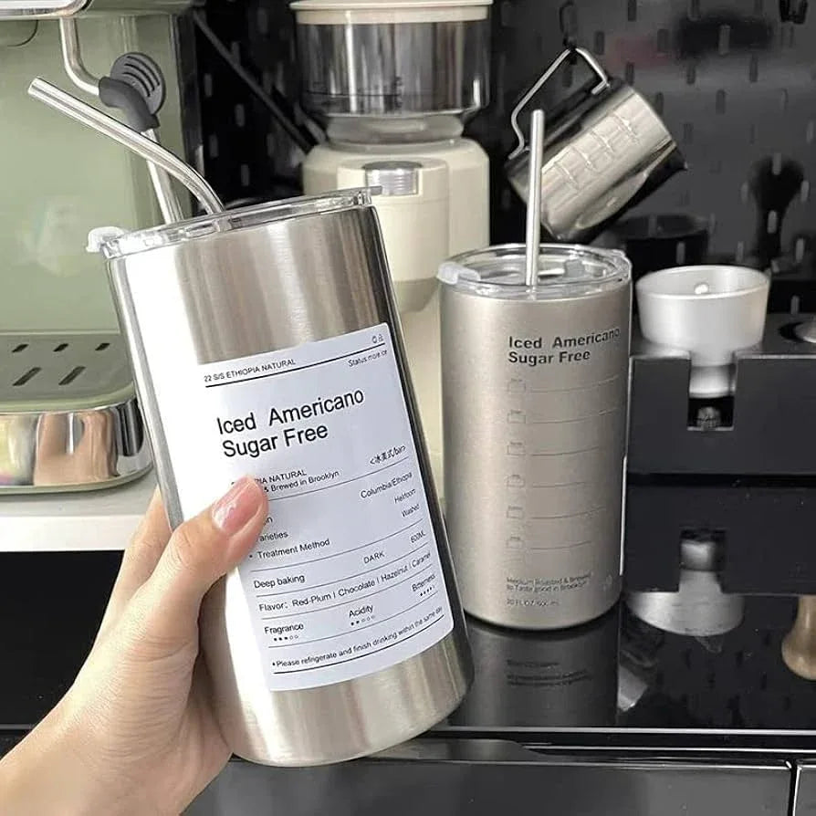Stainless Steel Coffee Tumbler - Insulated & Durable