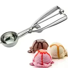 Stainless Steel Ice Cream Scoop - Durable & Easy Use