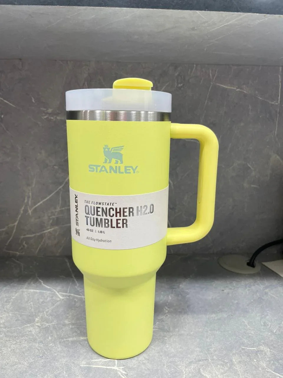 40oz Stainless Steel Tumbler with Handle - Durable & Easy Grip