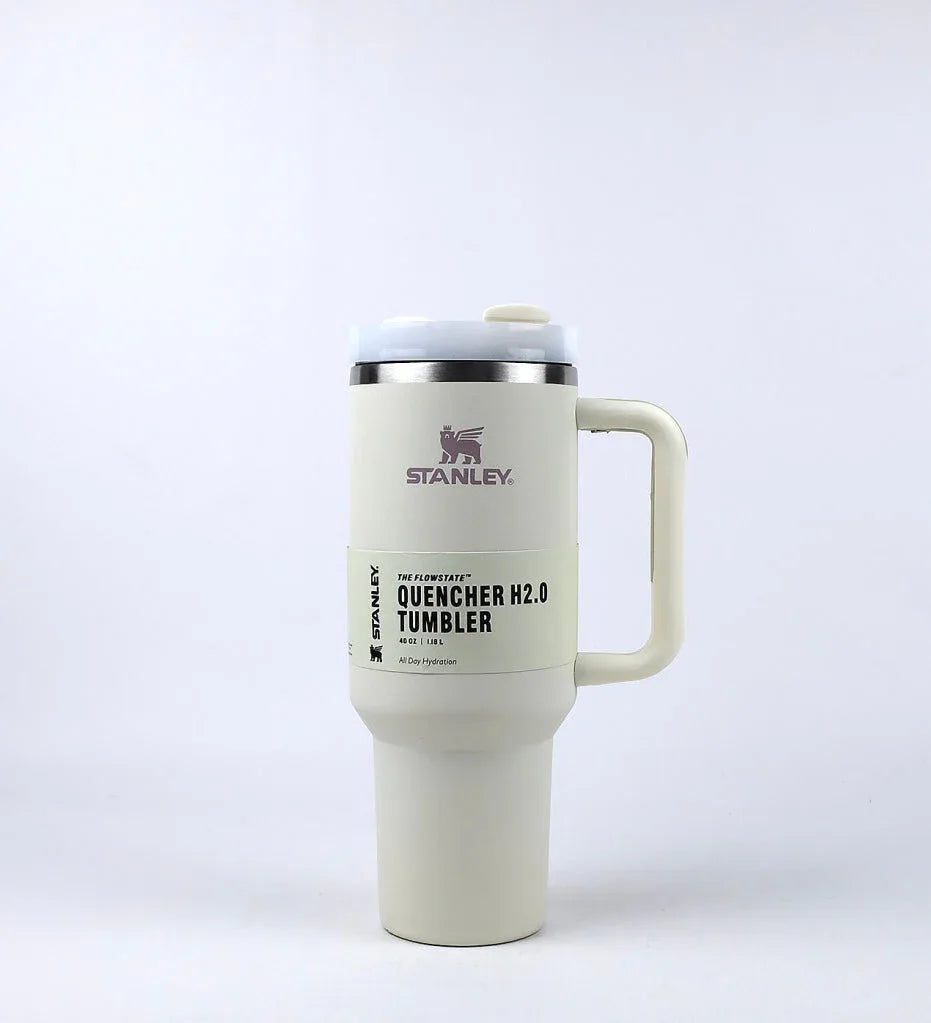 40oz Stainless Steel Tumbler with Handle - Durable & Easy Grip