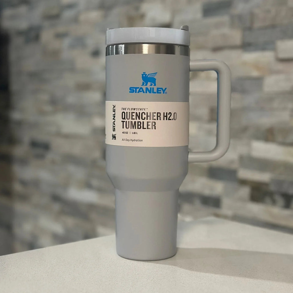 40oz Stainless Steel Tumbler with Handle - Durable & Easy Grip