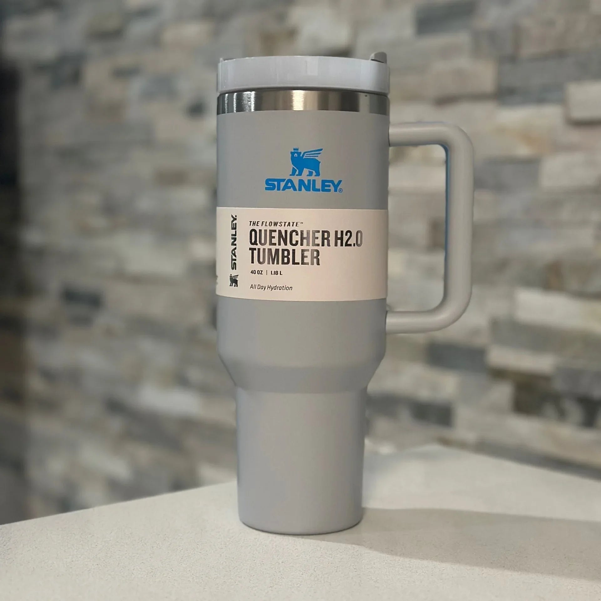 40oz Stainless Steel Tumbler with Handle - Durable & Easy Grip