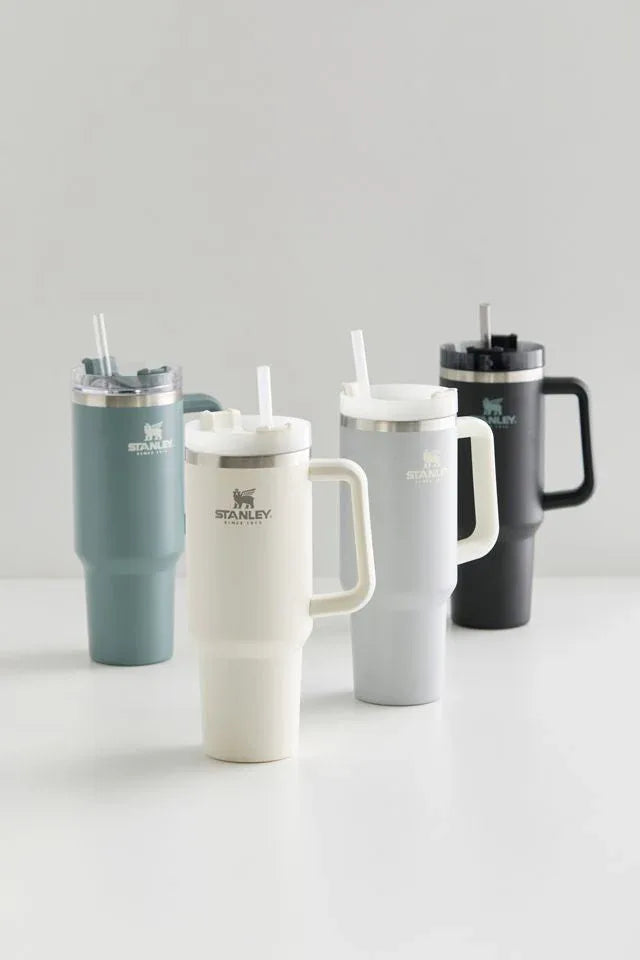 40oz Stainless Steel Tumbler with Handle - Durable & Easy Grip