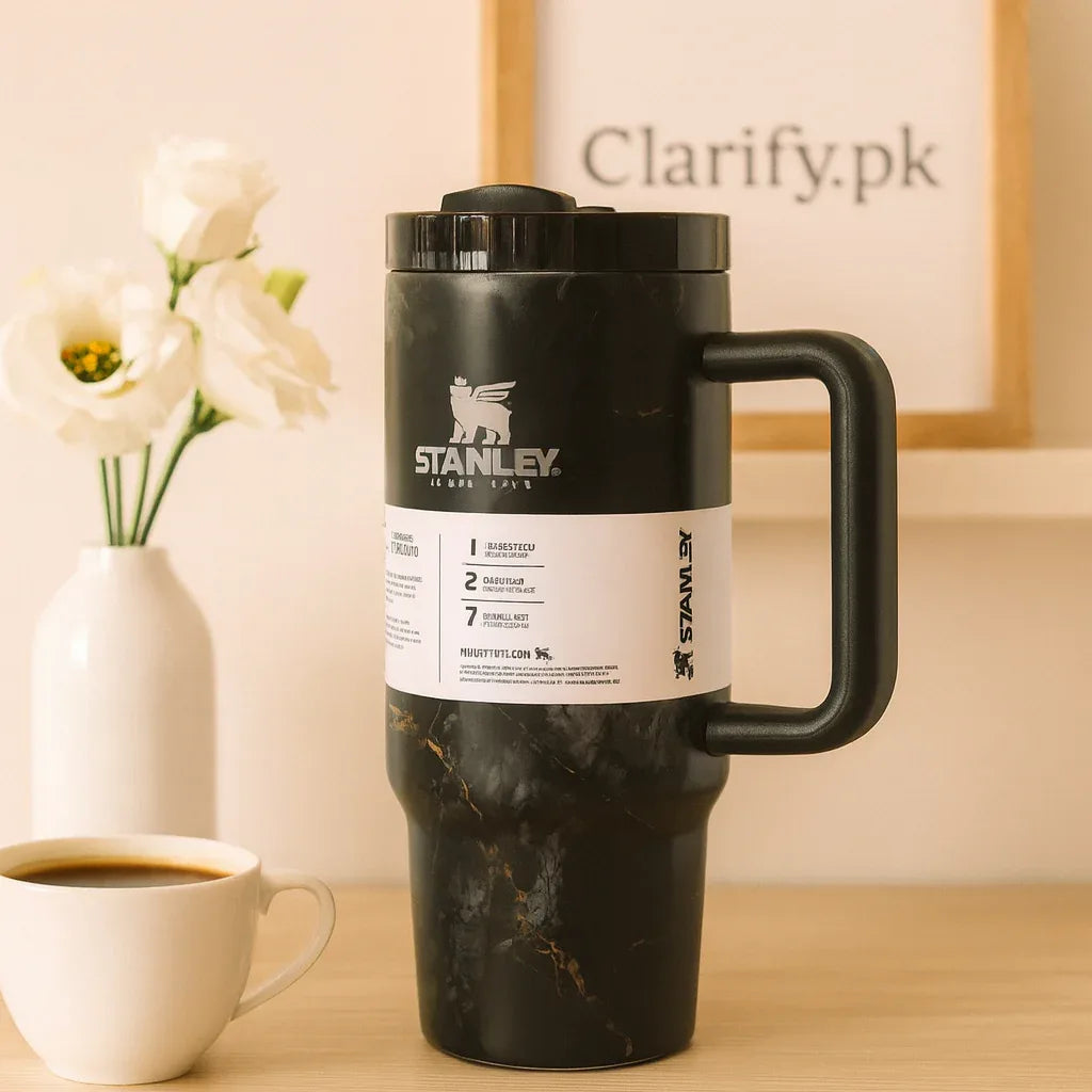 Stanley Black Tumbler - Durable Insulated Mug