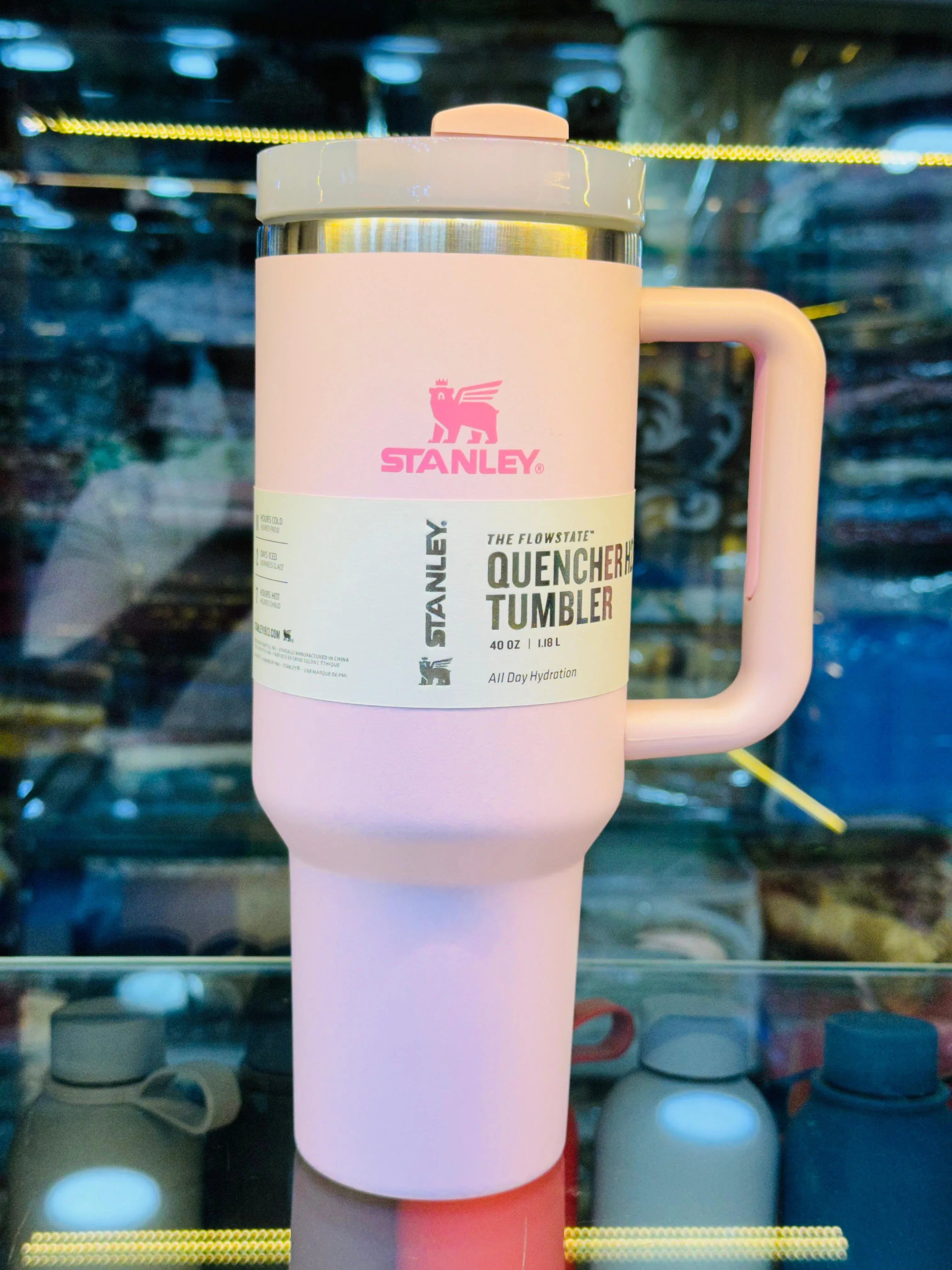 Stanley Quencher Tumbler 40oz Pink Insulated Mug